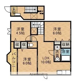 VILLA AMITY G【2階】の間取り