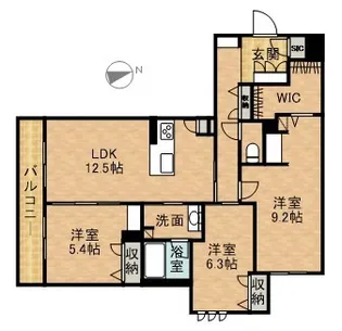 LE CHAINON【2階】の間取り