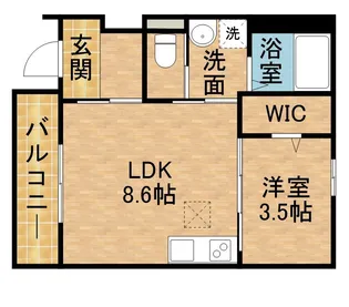 リオグランデ【1階】の間取り