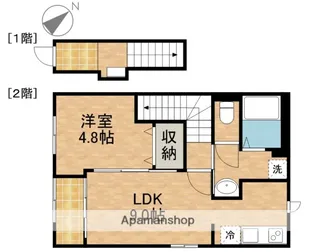 仮)シェルル・スターテラス貴布祢【2階】の間取り