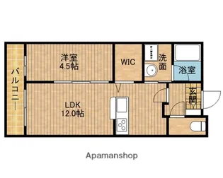THE 1【2階】の間取り