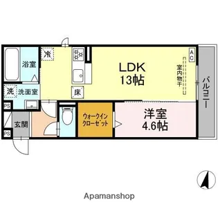 ピーノ・グランデ【3階】の間取り