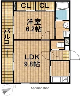 ビアン・カリテ【4階】の間取り