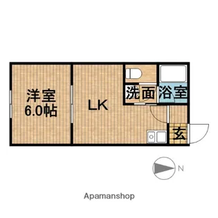 スカイハイツ【1階】の間取り