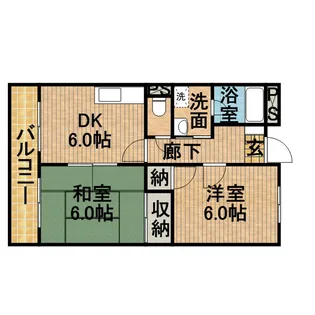 LIMPIAおおまつ【2階】の間取り
