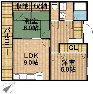 ディアコート【3階】の間取り