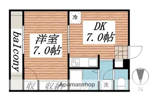 パレス尾野Ⅱ【2階】の間取り