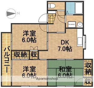 エクセレント【201号室】の間取り