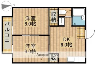 高林ハイツ【2階】の間取り