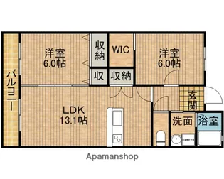 ウィローコート【3階】の間取り