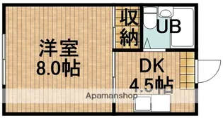 オレンジハウス【401号室】の間取り