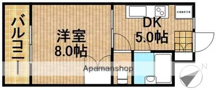 エステート西山【3階】の間取り