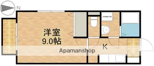 コーポ千里Ⅱ【1階】の間取り
