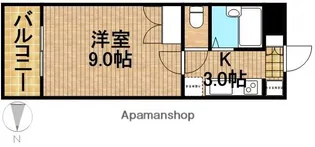アートパテック【402号室】の間取り