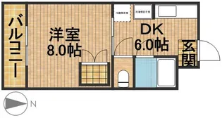 サンローヤル萩丘【3階】の間取り
