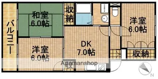 サニーコート高丘【3階】の間取り