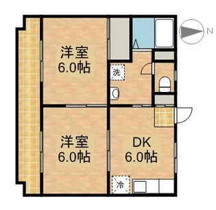 メゾンエクセルⅡ【1階】の間取り