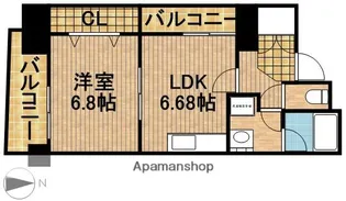 中央ハイツ海老塚【15階】の間取り