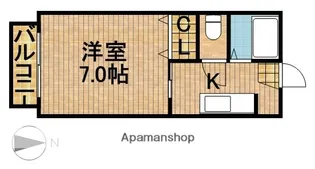 セジュール・オオムラ【202号室】の間取り