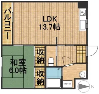 サンジュエール【3階】の間取り