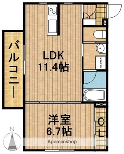 ハウネイスト【3階】の間取り