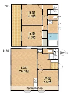 静岡県浜松市中央区若林町【一戸建】の間取り