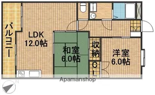 コスモスA【3階】の間取り