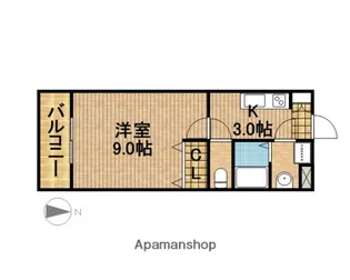 ブルー・シエル【1階】の間取り