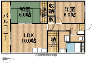 アーバンささがせ【303号室】の間取り