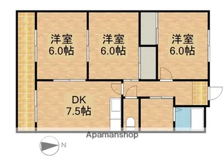 マンションレイゴ【1階】の間取り