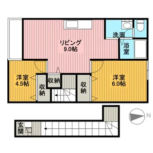 ヴィラ・ファミーユ【2階】の間取り