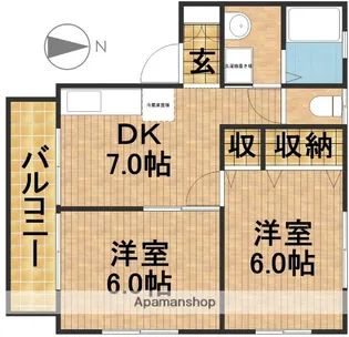 フィオーレ【2階】の間取り