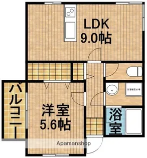 半田ビレッジ5号棟【1階】の間取り