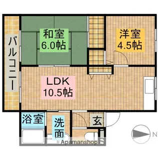 ピュアⅡ【1階】の間取り