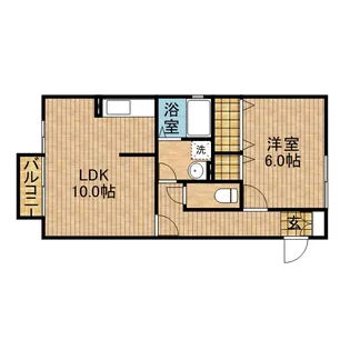 ダーヴォッフォノルトS【2階】の間取り