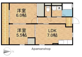 ショコラD【2階】の間取り