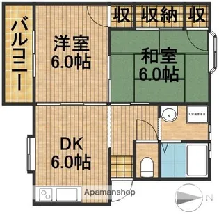 サンフェリアA【1階】の間取り