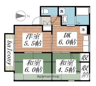 プリシエール【1階】の間取り