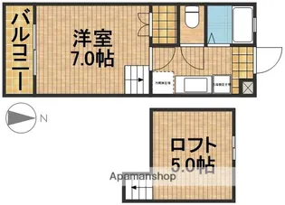 ビバリーハウス早出B【1階】の間取り