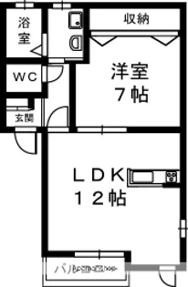 ヴェルデⅣ【207号室】の間取り