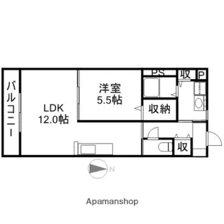 ベルティオ【105号室】の間取り