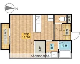 エルグランコート【2階】の間取り