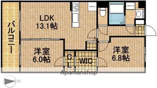 アールウィステリア【2階】の間取り