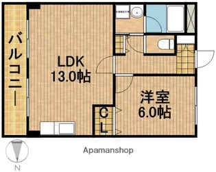 エムケー木戸【2階】の間取り