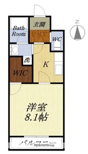 スカイコート高尾【4階】の間取り