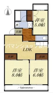 メゾンコスモス【3階】の間取り