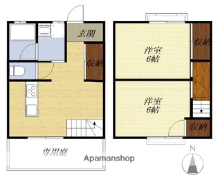 グリーンガーデン【1階】の間取り