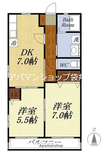 グレイスフル【2階】の間取り