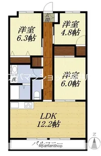 JUBILANT21【106号室】の間取り