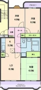 ヴィラ明日香【1階】の間取り